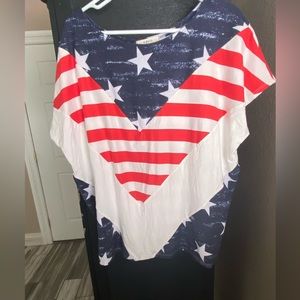 Stars and Stripes Dolman Top